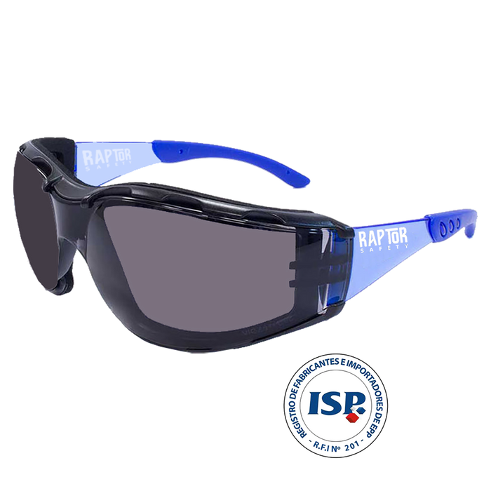 Anteojos de seguridad Raptor Foam Plus Gris