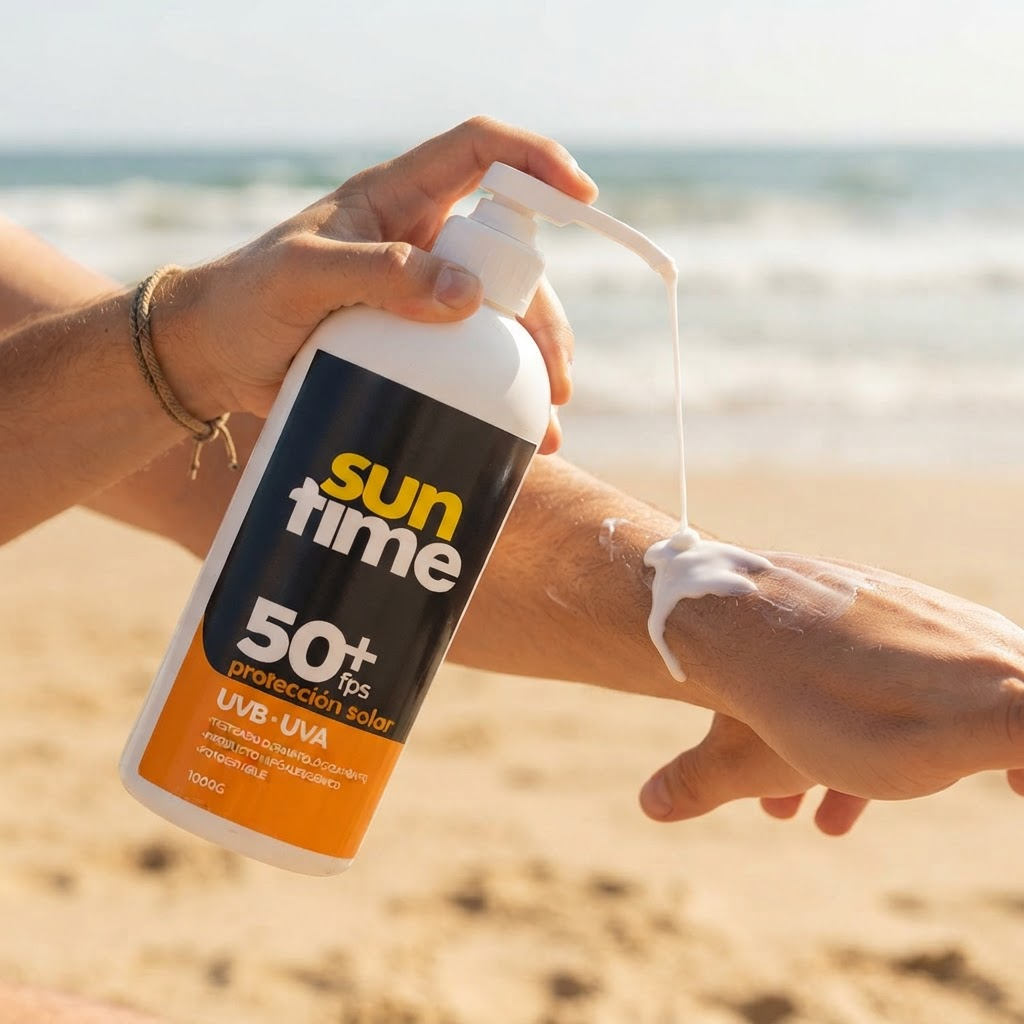 Bloqueador Solar Suntime Fps 50+ Botella 1 Litro