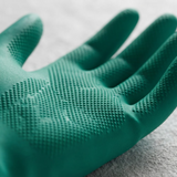 Guante Nitrilo Verde Flocado Eurogloves