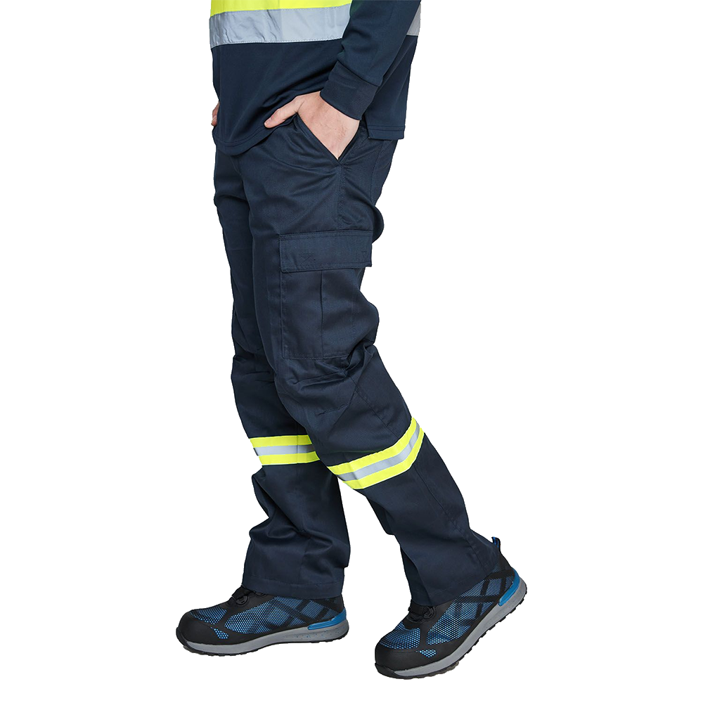 Pantalon Cargo Gabardina Forro Polar Ref. Dia/Noche Azul