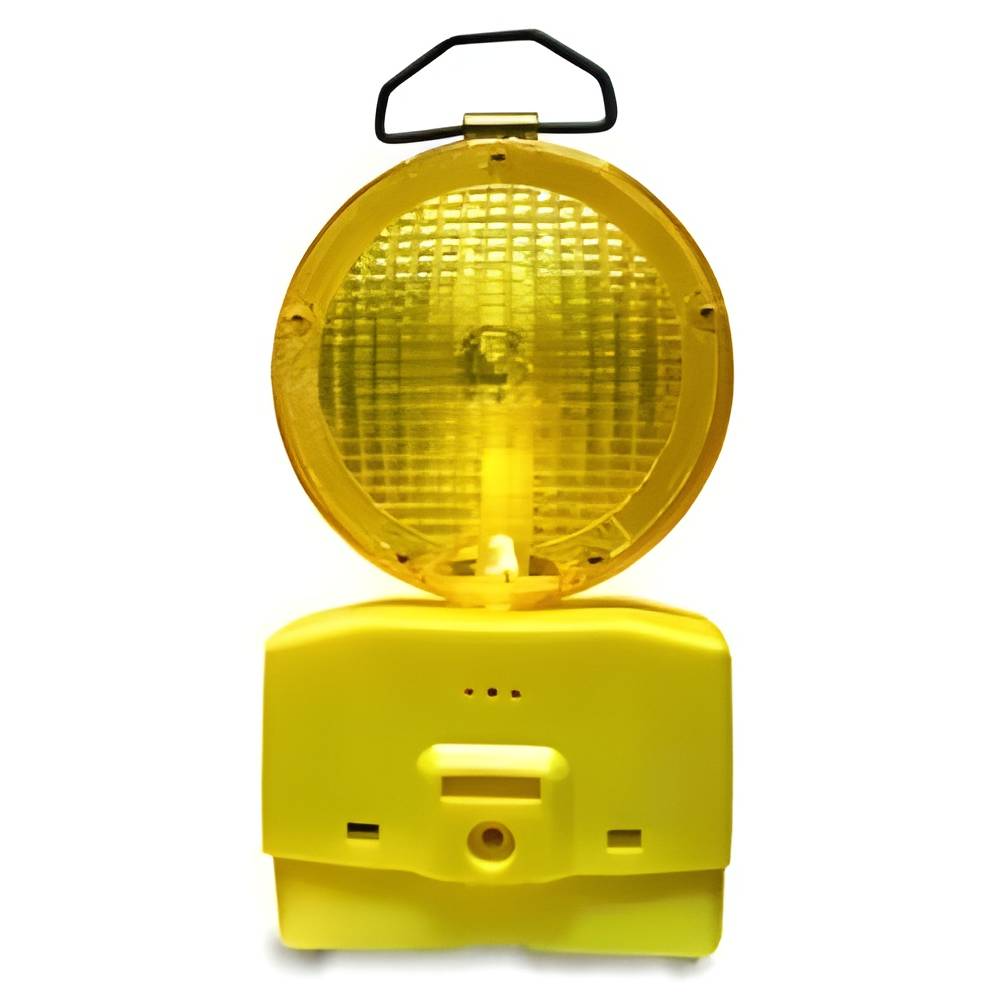 Lampara Señalización Tráfico Amarillo c/Batería