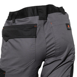 Pantalón Cargo Gabardina Deltaplus Mach 2 Gris/Negro Ribete Naranjo