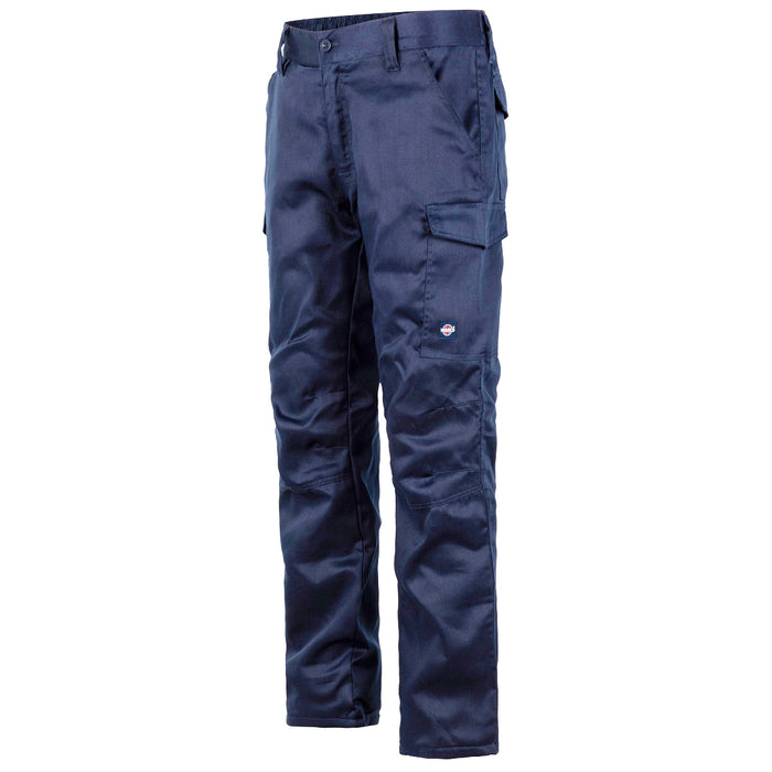 Pantalón Cargo Gabardina Forro Polar Hombre Azul