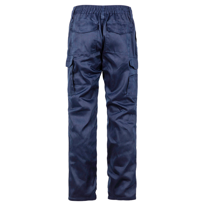 Pantalón Cargo Gabardina Forro Polar Hombre Azul