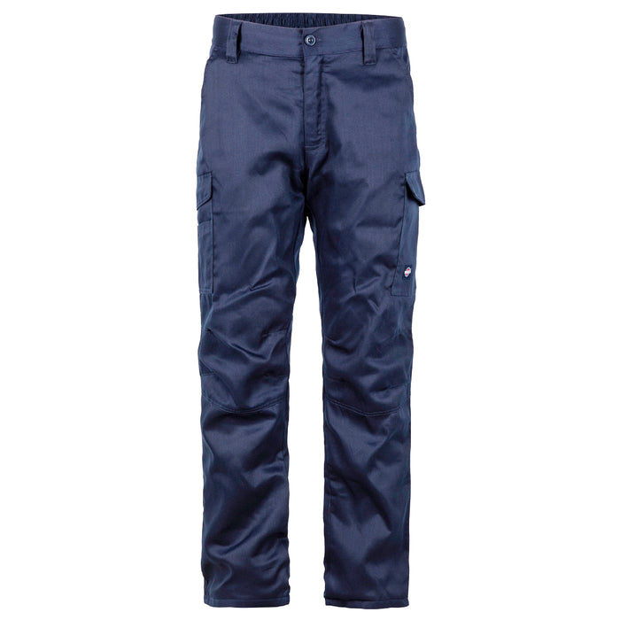 Pantalón Cargo Gabardina Forro Polar Hombre Azul