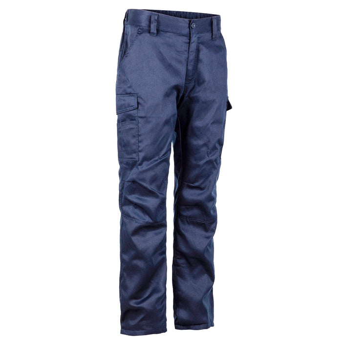 Pantalón Cargo Gabardina Forro Polar Hombre Azul