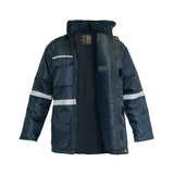 Parka Termica Impermeable Azul C/Reflectante