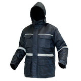 Parka Termica Impermeable Azul C/Reflectante