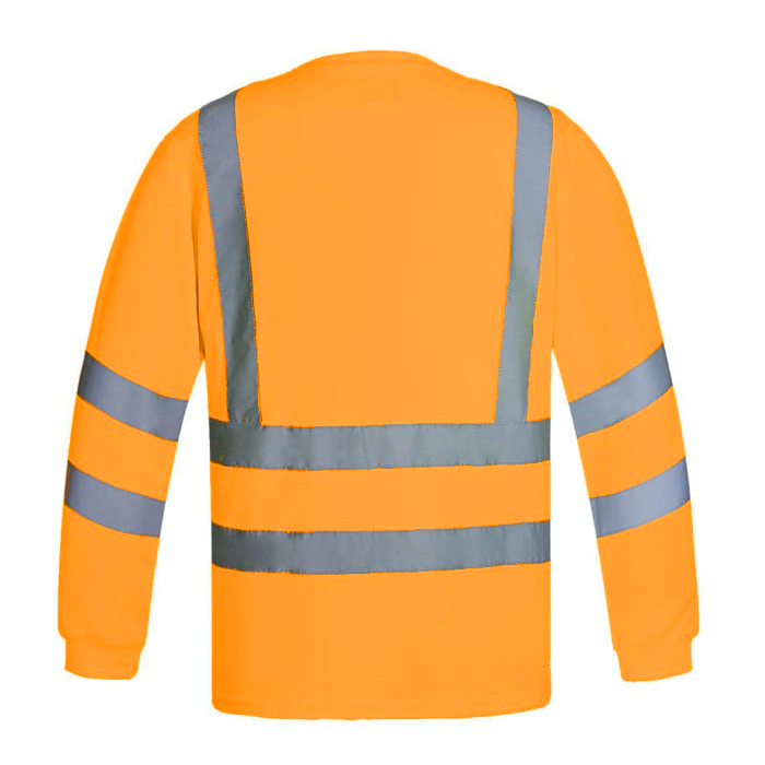 Polera DryFit Hi-Vis Manga Larga Hombre Fluor