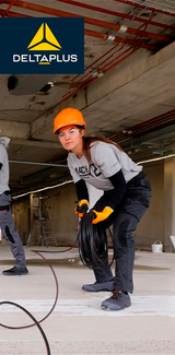 Pantalón Cargo Gabardina Deltaplus Mujer Mach 2 Gris/Negro