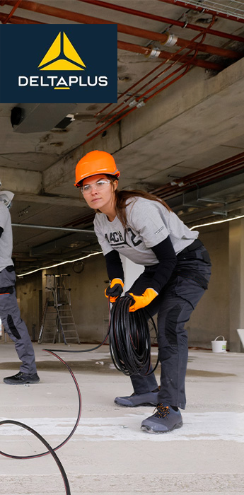 Pantalón Cargo Gabardina Deltaplus Mujer Mach 2 Gris/Negro