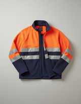 Micropolar Bicolor Alta Visibilidad Hombre Naranjo Fluor