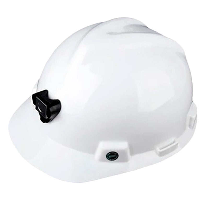 Casco Msa V-Gard Blanco con Portalamparas