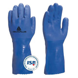 Guante Pvc Azul Arenado Deltaplus Petro VE780