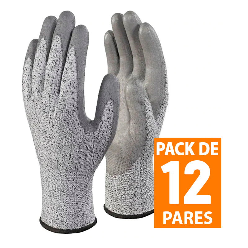 Guante Anticorte Cut 5 Pu Eurogloves (Pack de 12 Pares)