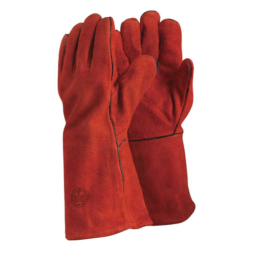 Guante Soldador Descarne Rojo Eurogloves