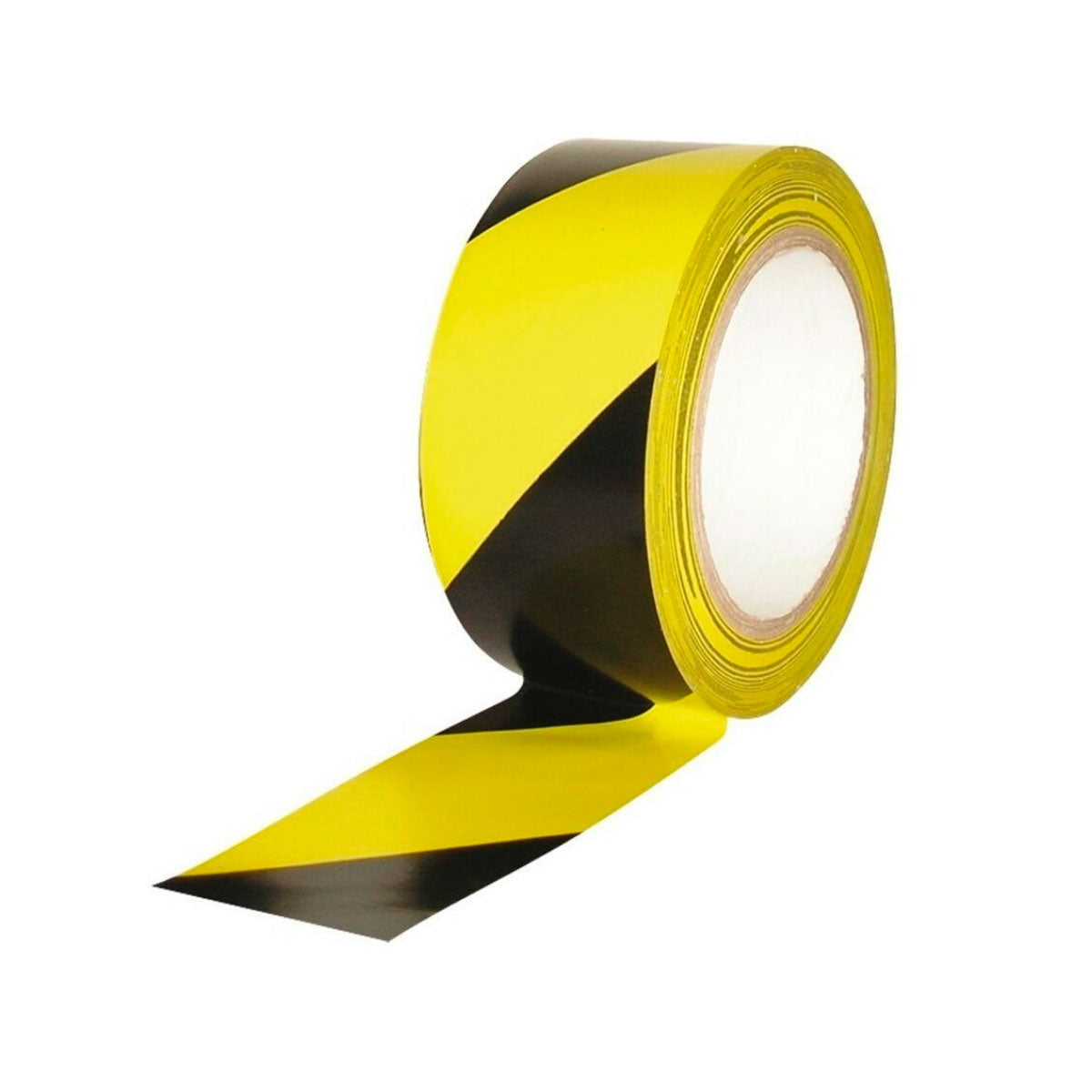CINTA DELIMITADORA PISOS AMARILLA-NEGRA 50MM X 30 MTS