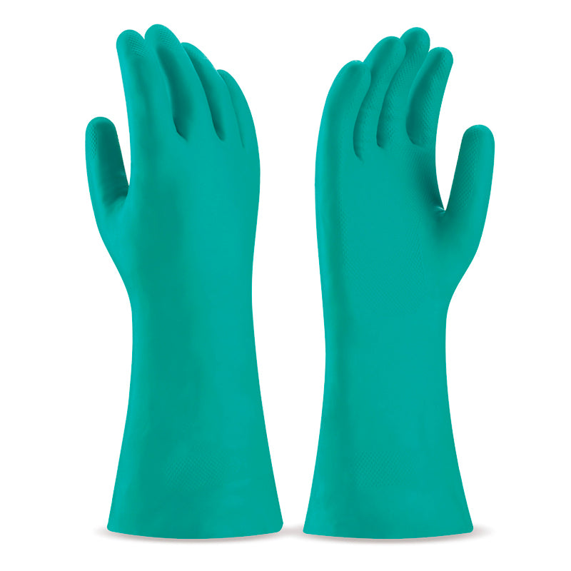 Guante Nitrilo Verde Flocado Eurogloves
