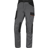 Pantalón Cargo Gabardina Deltaplus Mach 2 Gris/Negro Ribete Naranjo