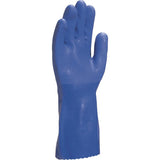 Guante Pvc Azul Arenado Deltaplus Petro VE780