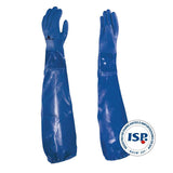 Guante Pvc Azul con Manguilla Deltaplus VE766