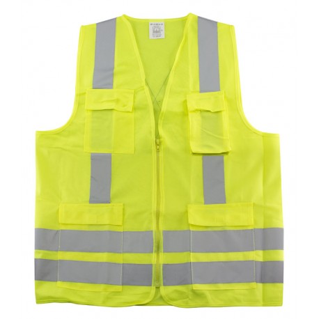 Chaleco Reflectante Supervisor, 4 Bolsillos