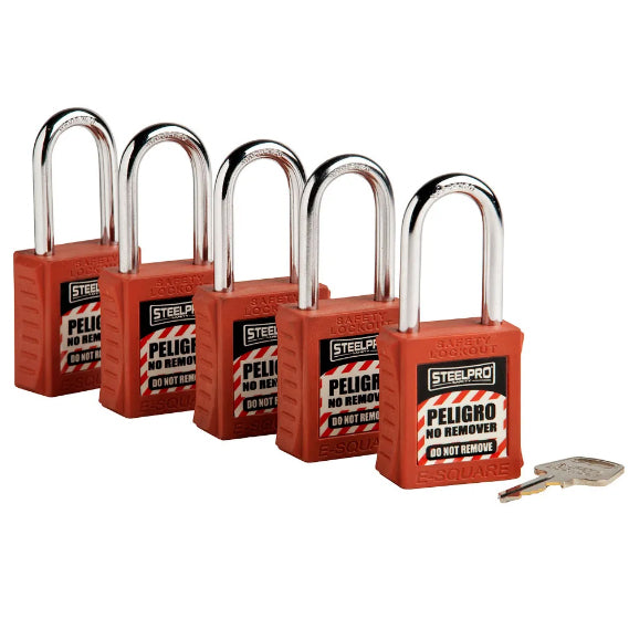 Kit de 5 Candados Mk  X10 Rojo