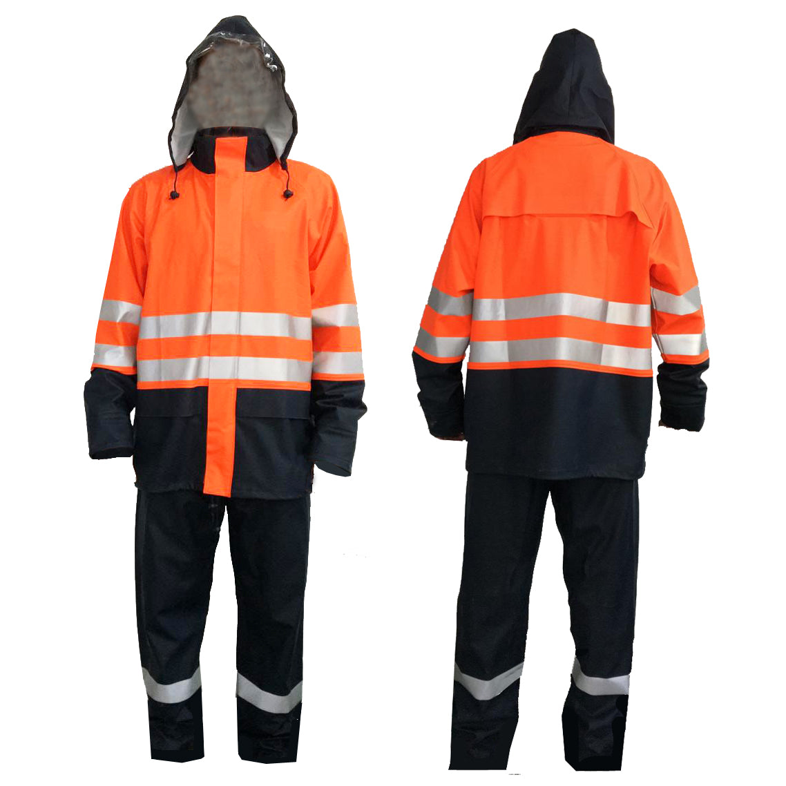 Traje Para La Lluvia PU Antiacido Bicolor Alta Visibilidad Storm
